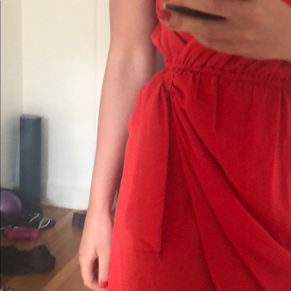 Red Wrap Dress - Picture 2 of 4